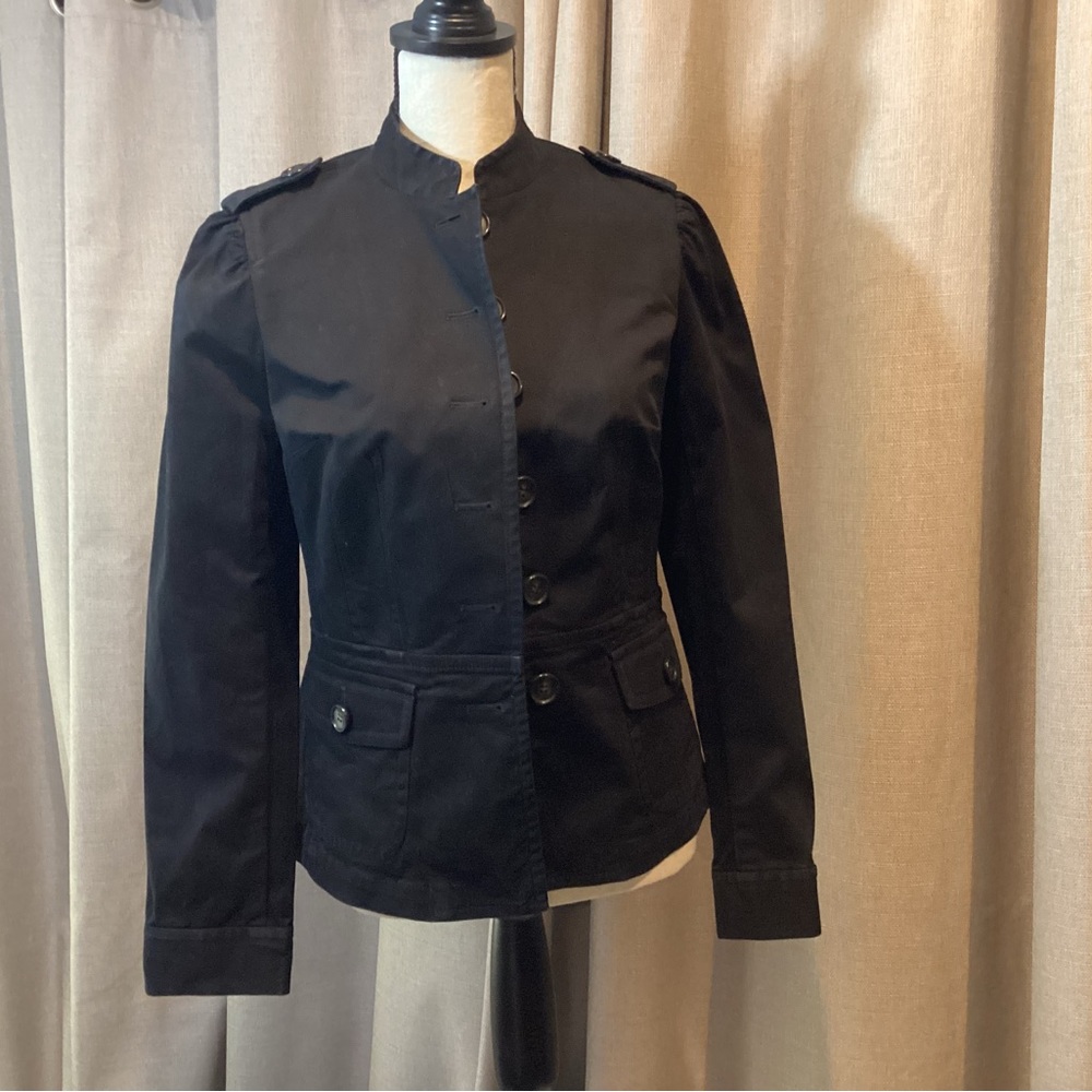Talbot’s Black button front blazer, size 6.